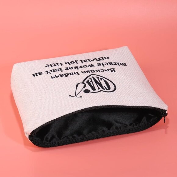 Certified Nursing Assistant Gift CNA Cosmetic Makeup Bag CNA Appreciation Gift Z - Picture 5 of 7